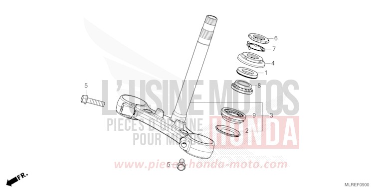 LENKSCHAFT von Hornet 500 GRAPHITE BLACK (NHB01) von 2026